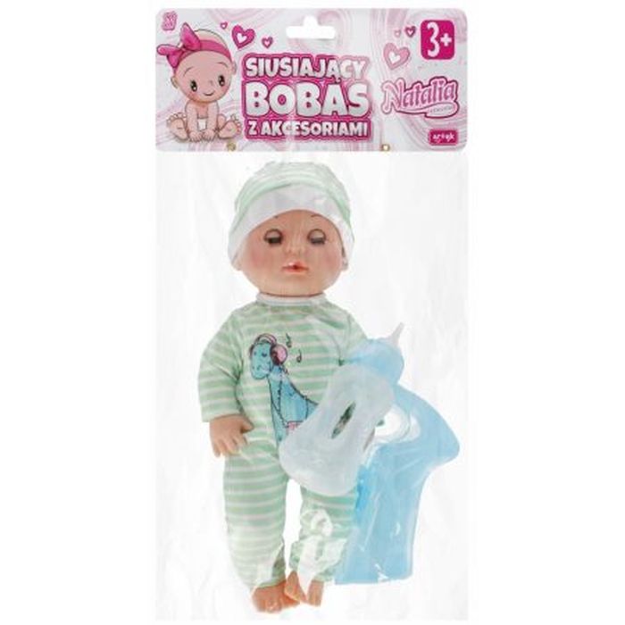 LALKA NATALIA SIUSIAJĄCY BOBAS Z AKCESORIAMI 30 CM.