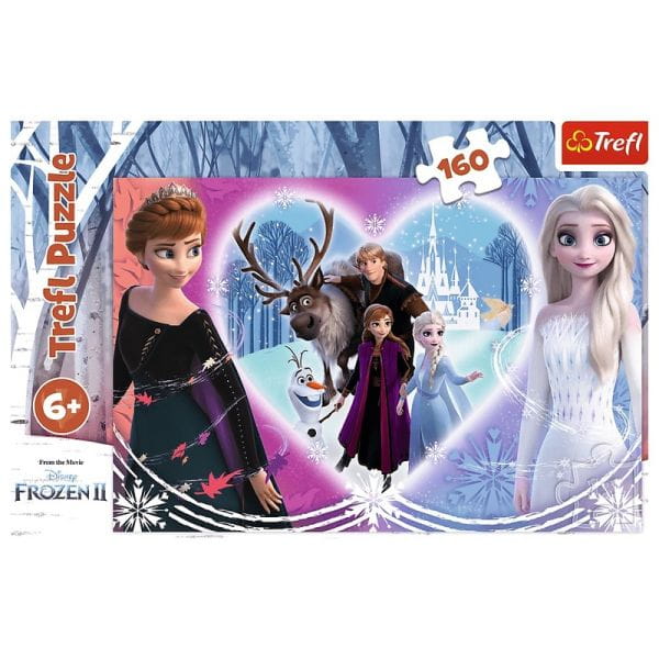 Trefl Puzzle 160 el. Radosne chwile, Disney Frozen 2, Kraina Lodu 2
