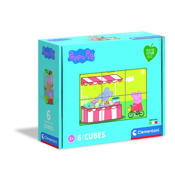 Clementoni Klocki 6sztuk PLAY FOR FUTURE PEPPA PIG