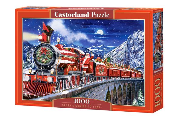 PUZZLE 1000EL SANTAS COMNIG TO TOWN