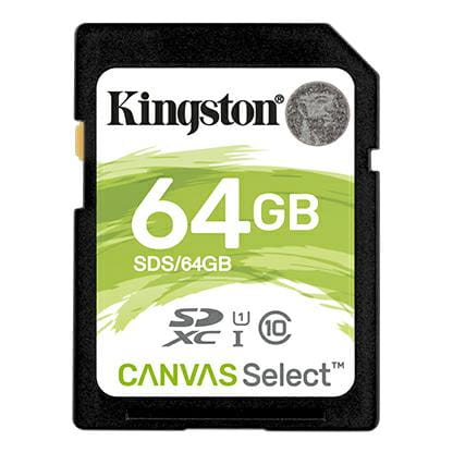 KINGSTON SDXC 64GB class 10 SDS2/64GB Canvas Select Plus 100/MB/s - Henryx24