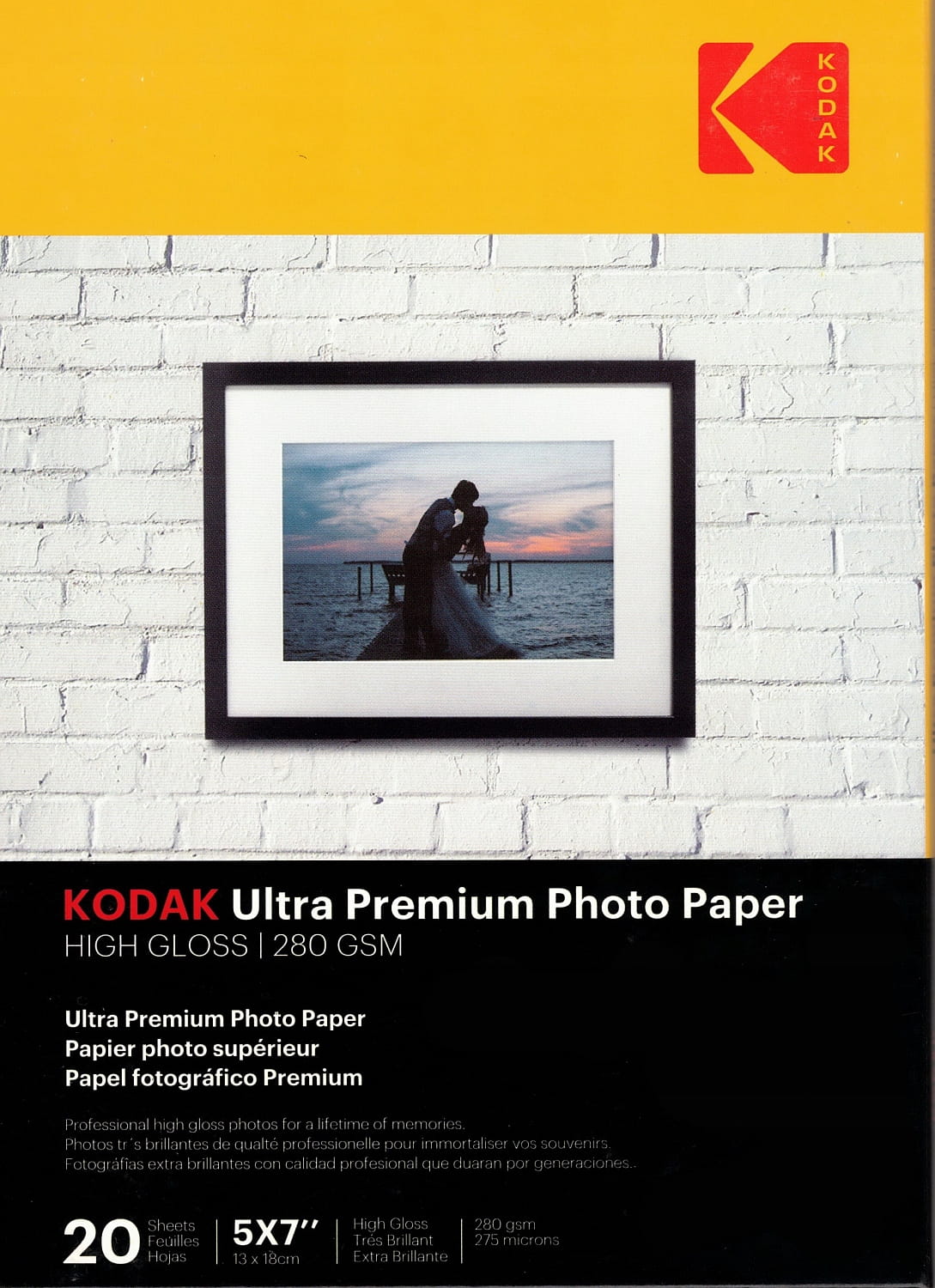 KODAK Papier 280gr/m 13x18 op-20 Glossy CAT 5740-089 - Henryx24