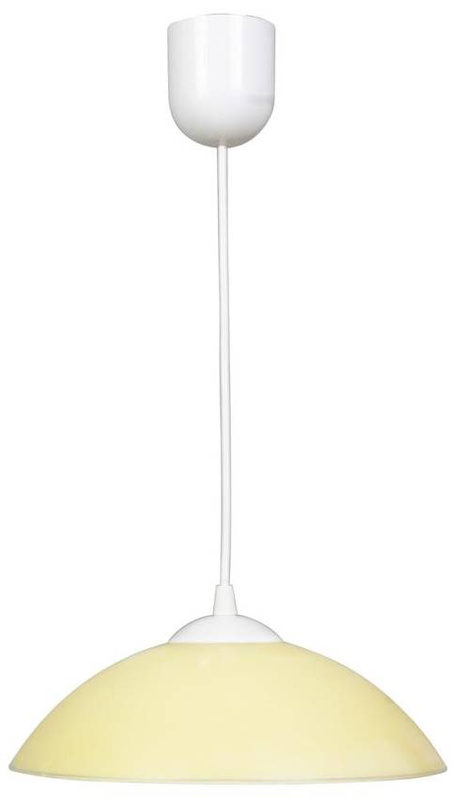 Lampa wisząca żółta szklana Fino