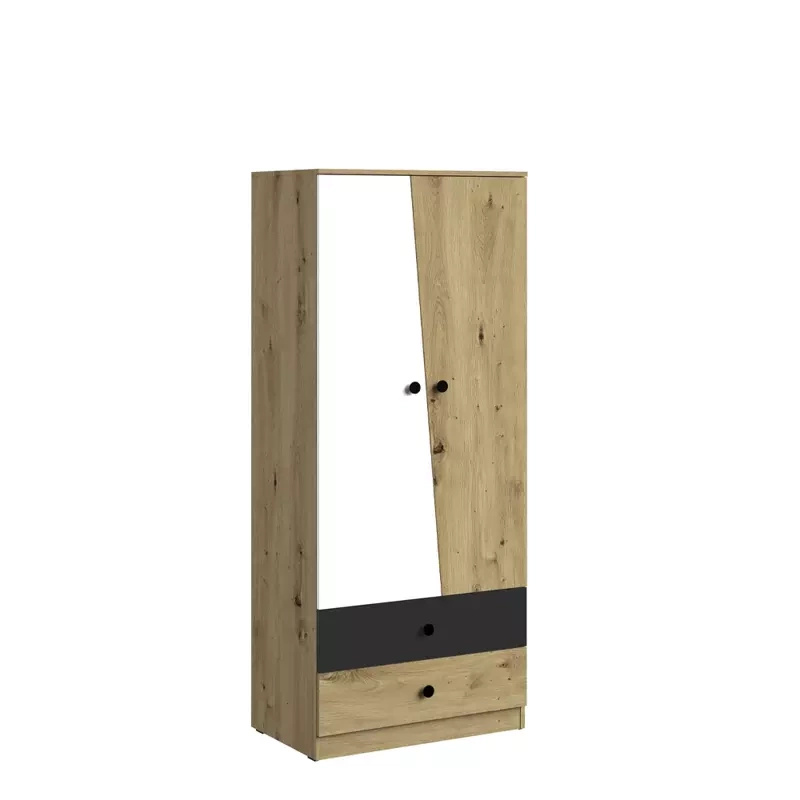 Szafa młodzieżowa 80cm szuflady NERO