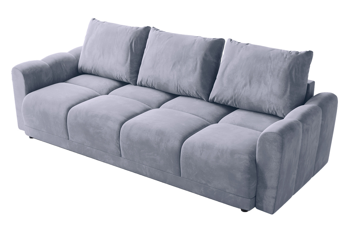 Szara sofa rozkładana do salonu NUBES