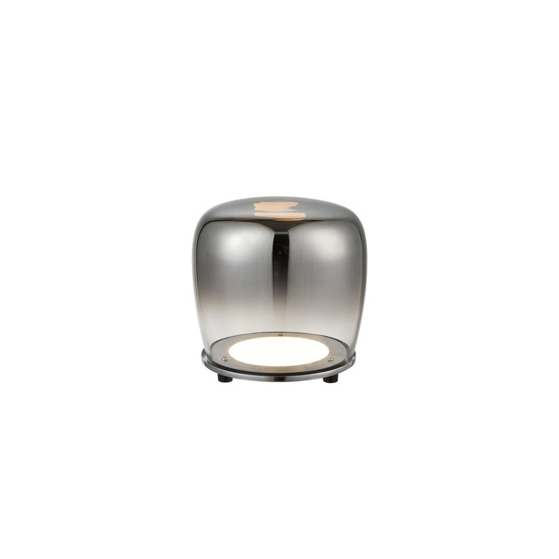 Lampa stołowa czarna szklana LED 17cm Berloz Ledea