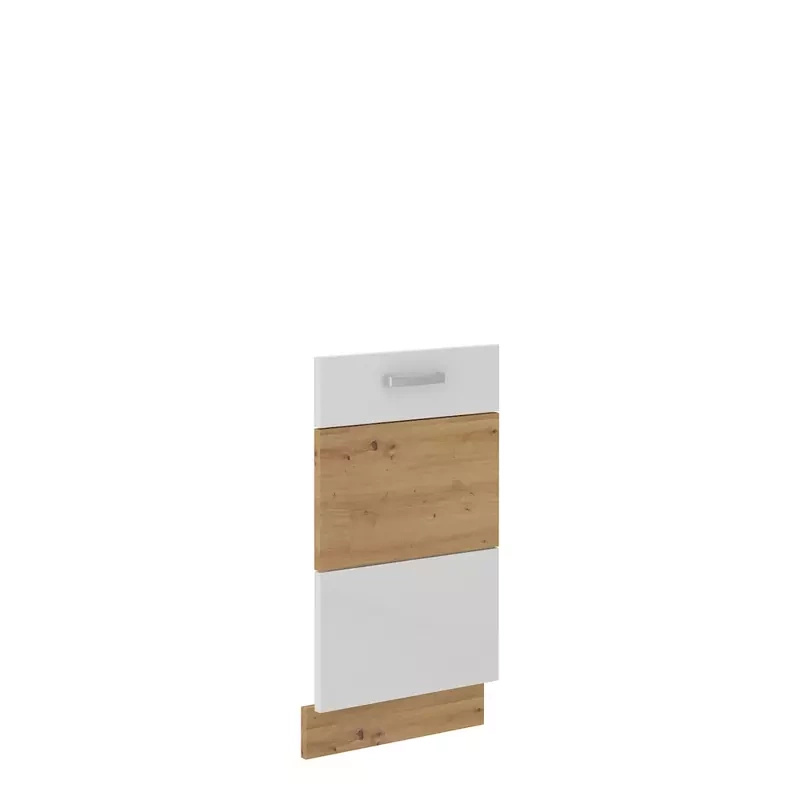 Front do zmywarki z zakrytym panelem sterującym 45 cm Biały połysk AGATA