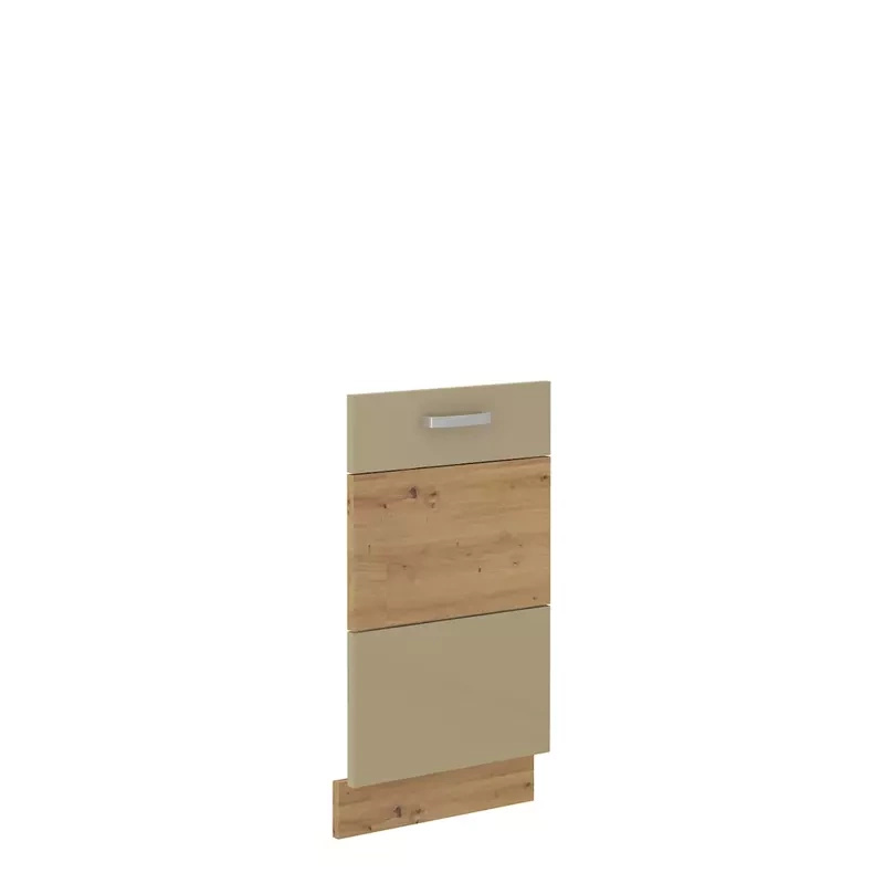 Front do zmywarki z zakrytym panelem sterującym 45 cm Cappucino połysk AGATA
