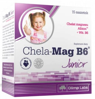 OLIMP LABS OLIMPEK Chela-Mag B6 Junior 15 saszetek pomarańcza