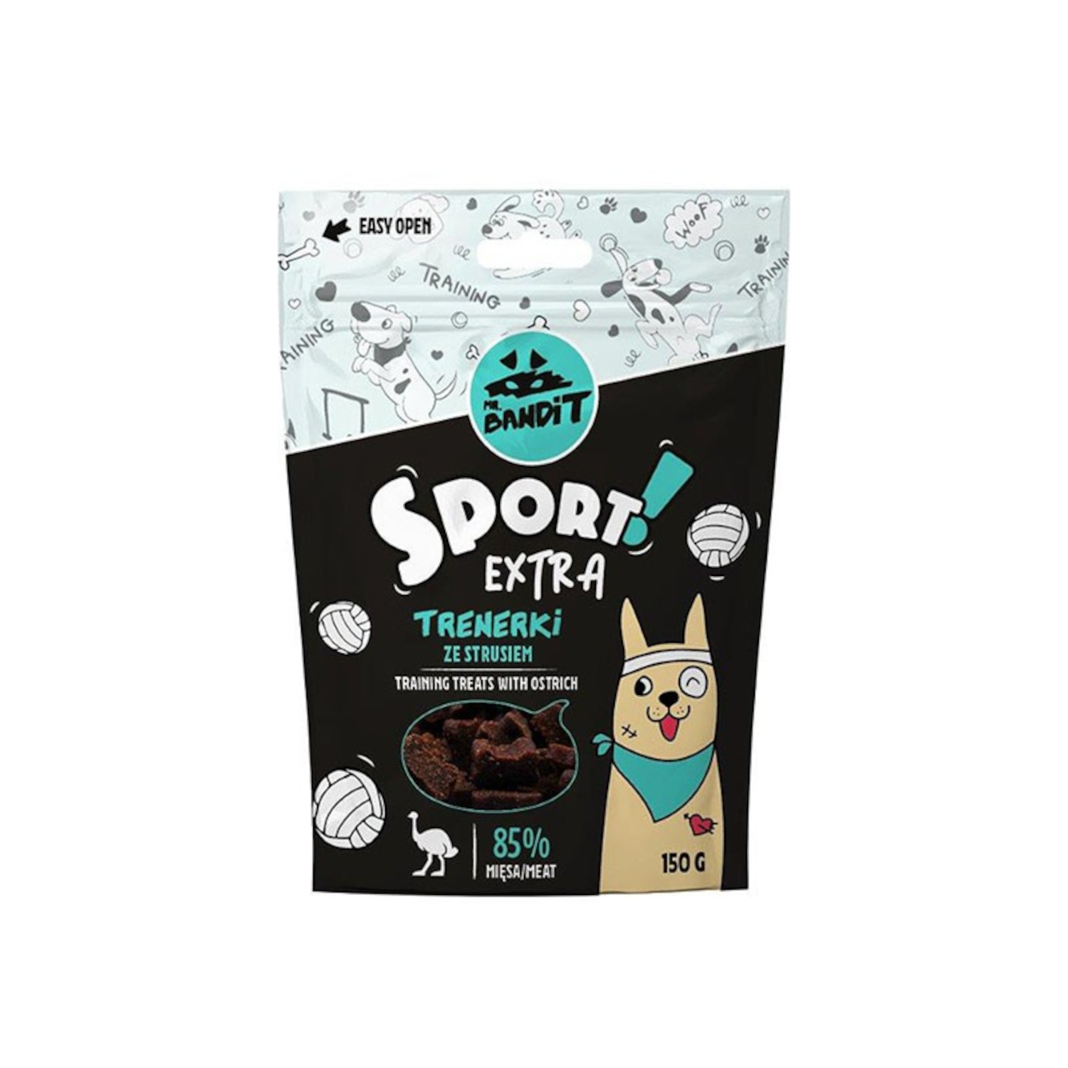Przysmak Treningowy Dla Psa - MR. BANDIT trenerki sport extra ze strusiem