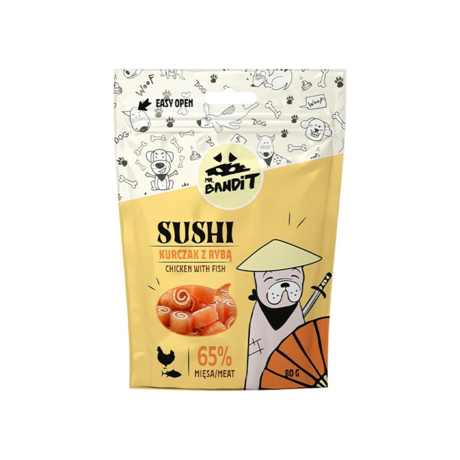 MR. BANDIT SUSHI - kurczak z rybą