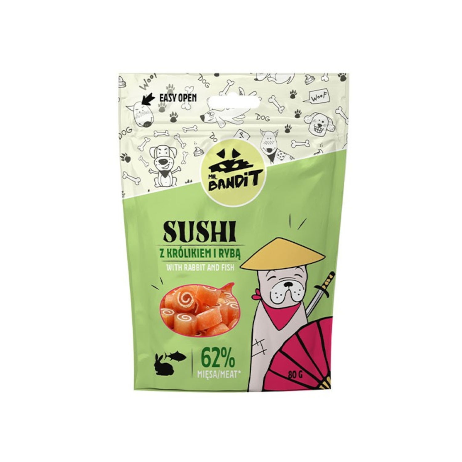 MR. BANDIT SUSHI - królik z rybą