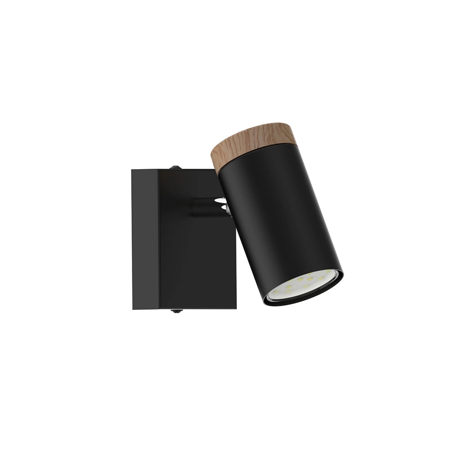 Candellux Kinkiet LAGOS czarny 1x15W GU10