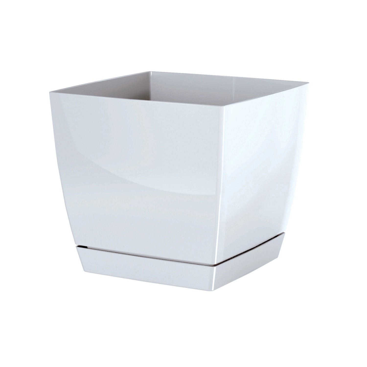 Doniczka Coubi 18 cm x 18 cm biała