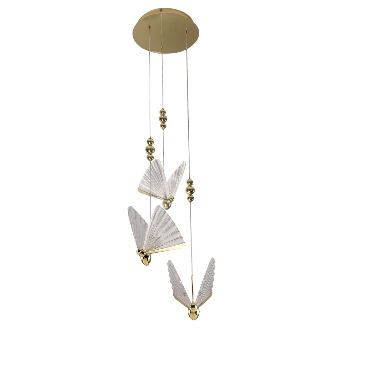 Light Prestige Lampa LED Mariposa 24W 3000/4000/6000K 1530/1510/1440lm złota