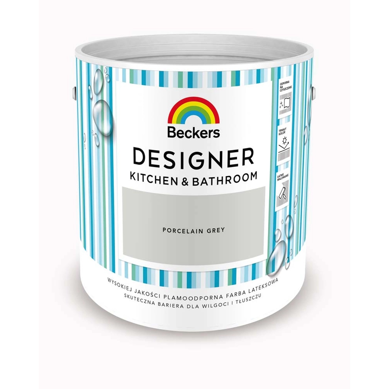Farba Beckers Designer Kitchen&Bathroom Porcelain Grey 2,5 l