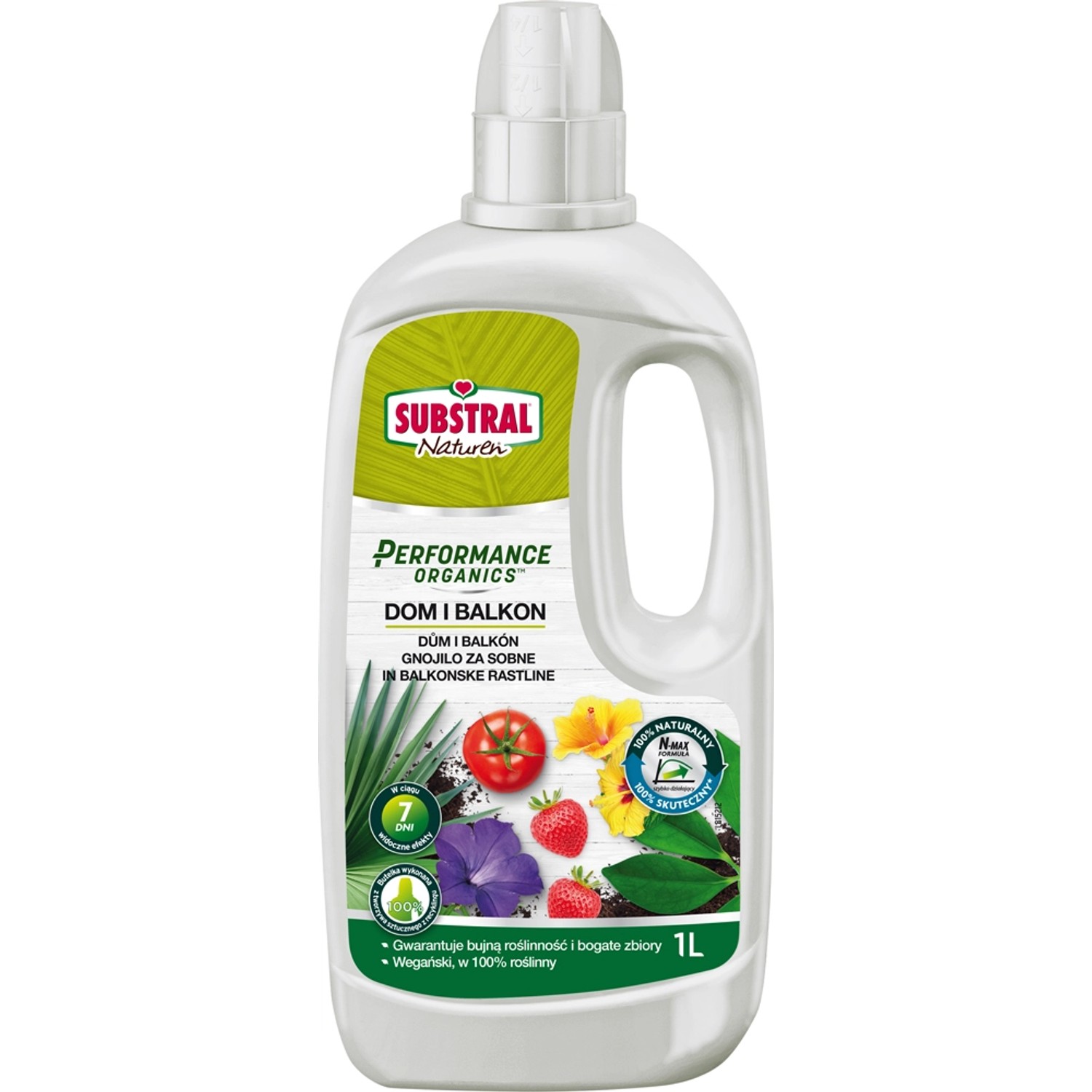 Substral Naturen Performance Organics Nawóz Płynny Dom i Balkon 1L.
