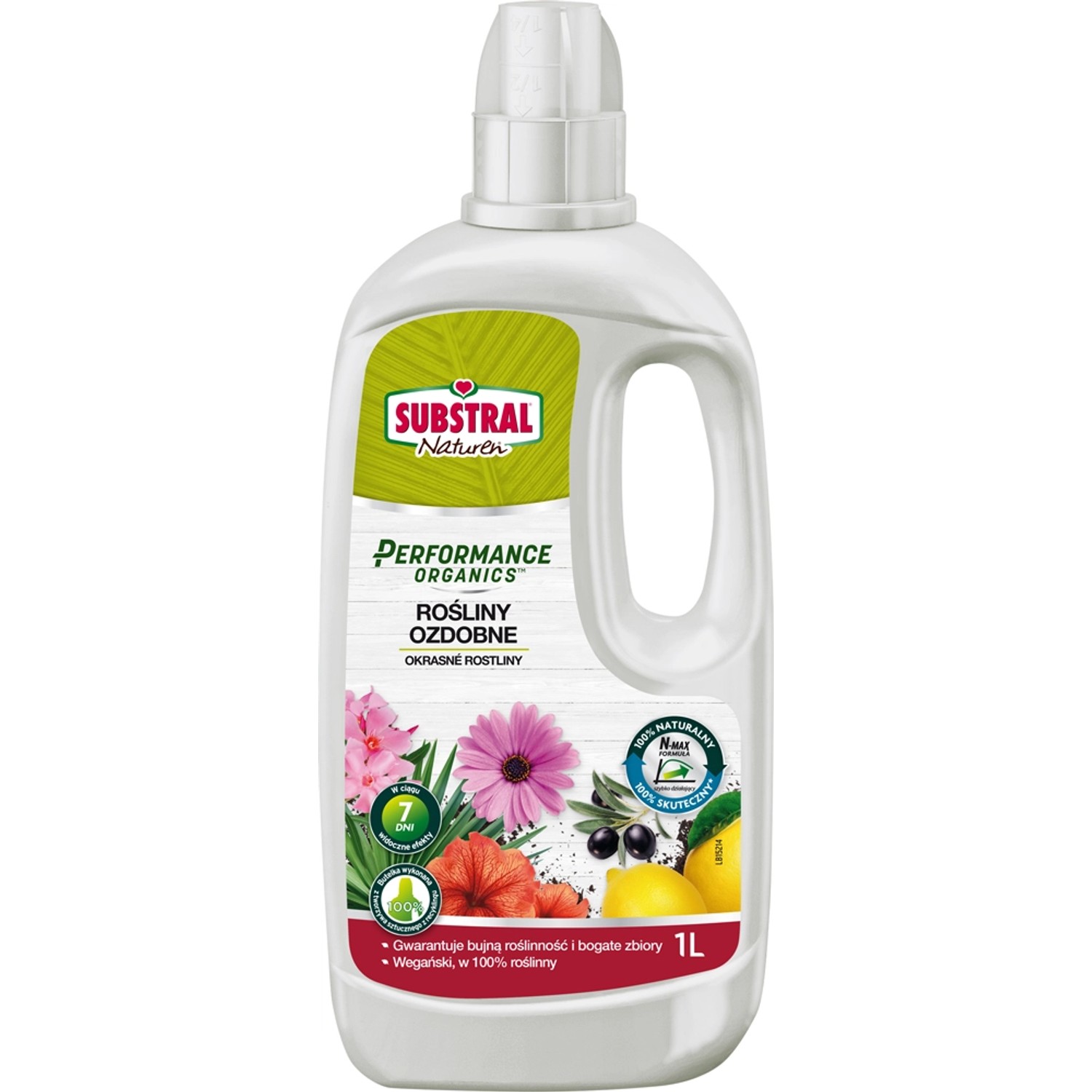Substral Naturen Performance Organics Nawóz Płynny Rośliny ozdobne 1L.
