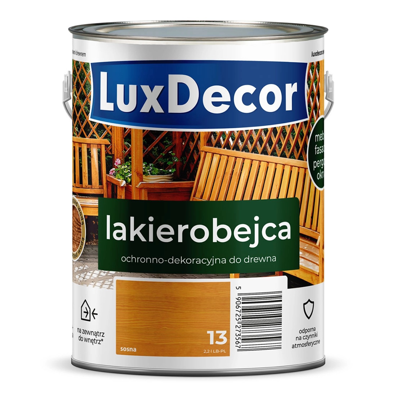 Lakierobejca ochronno-dekoracyjna LuxDecor 2,2 L sosna