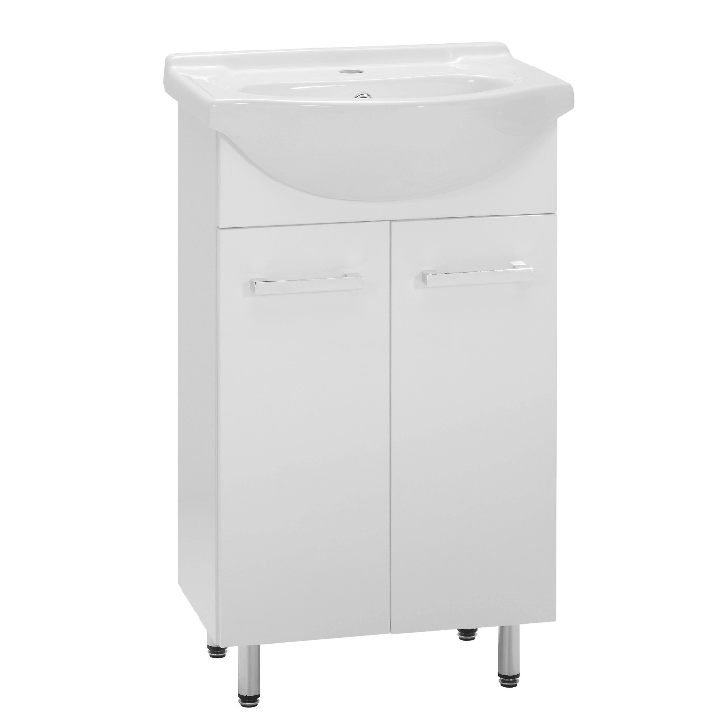 Zestaw Lupo Biała Szafka Z Umywalką 45 Cm