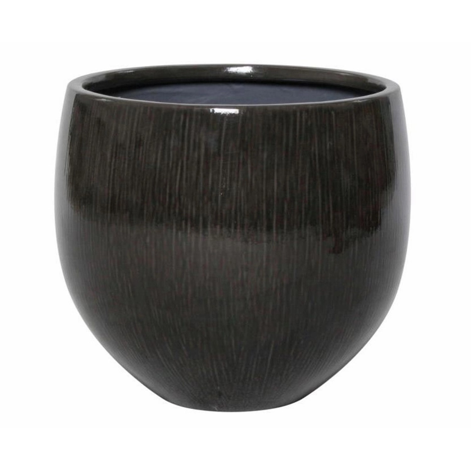 Donica Fiberstone, śr. 23,5 cm, czarna