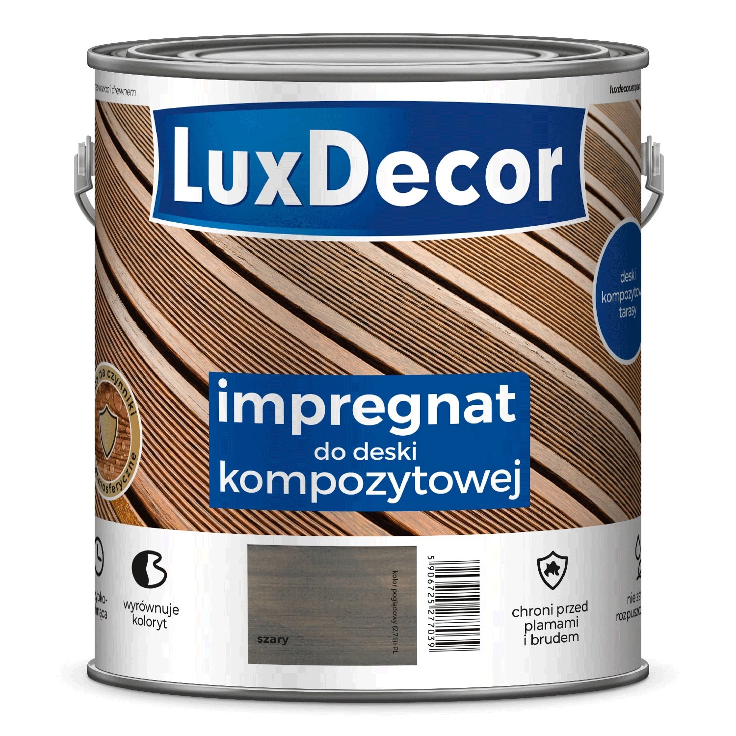LuxDecor Impregnat do deski kompozytowej szary 2,2L
