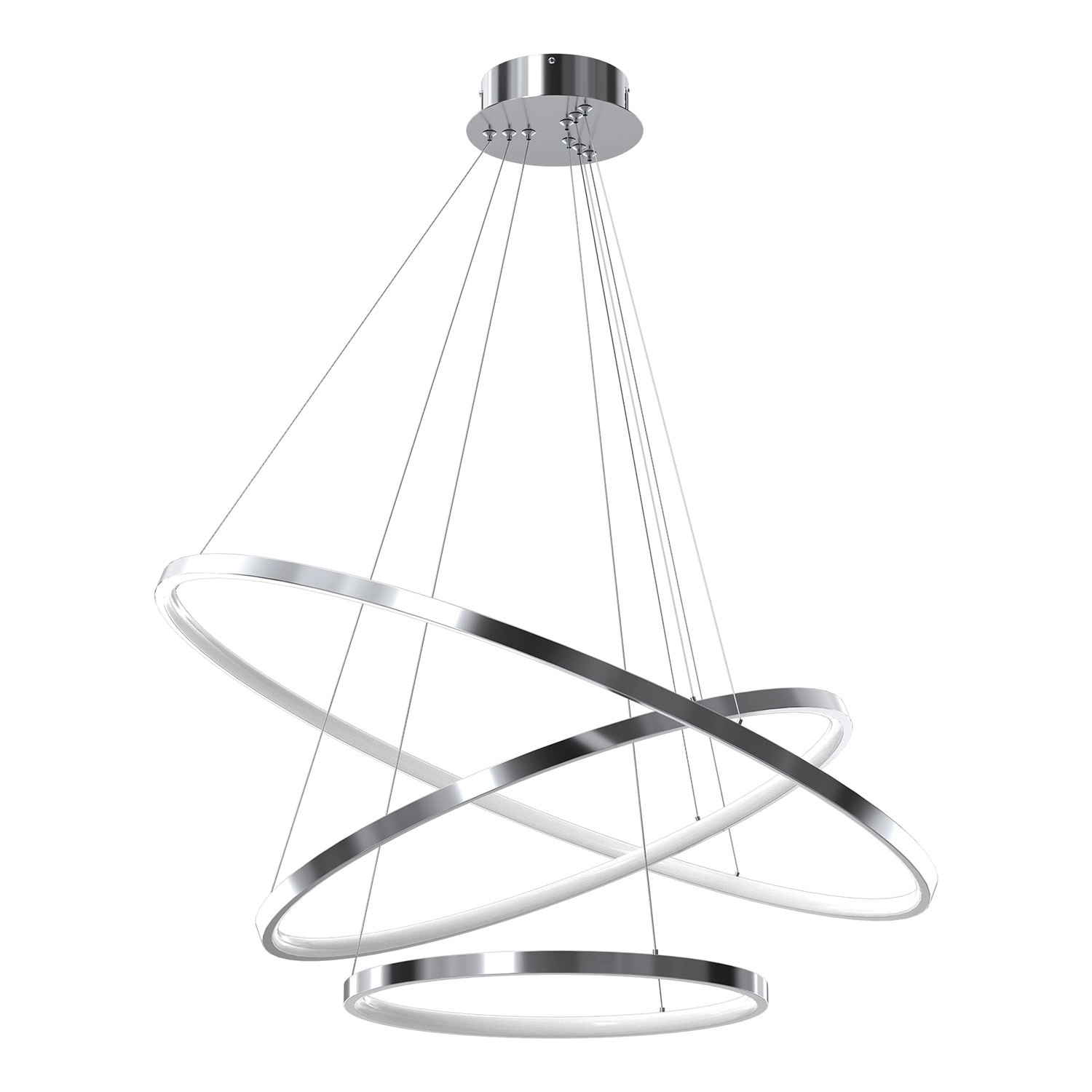 MiLAGRO Lampa wisząca LED Hoop 93W 4000K 4650lm chrom