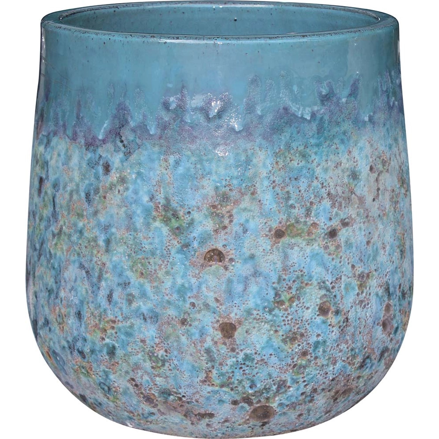 Donica Belly Moon niebieska - śr. 15 cm