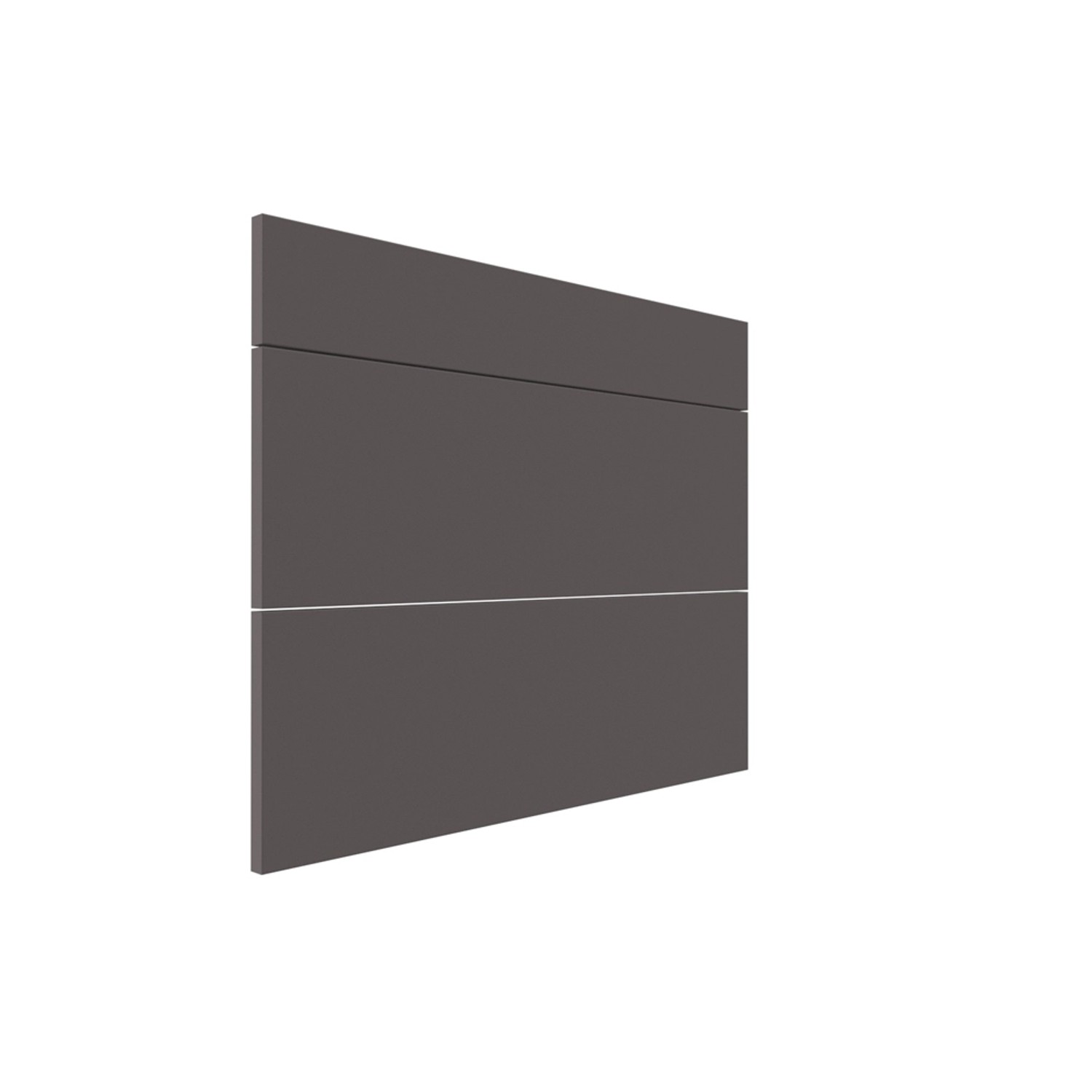 Trzy fronty do szafki z szufladami Roma 80 cm grafit mat