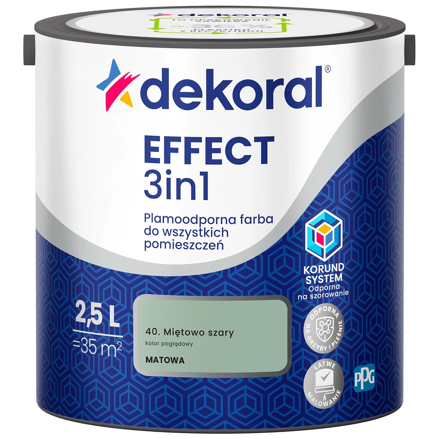 Farba Dekoral Effect 3w1 miętowo szary 2,5l
