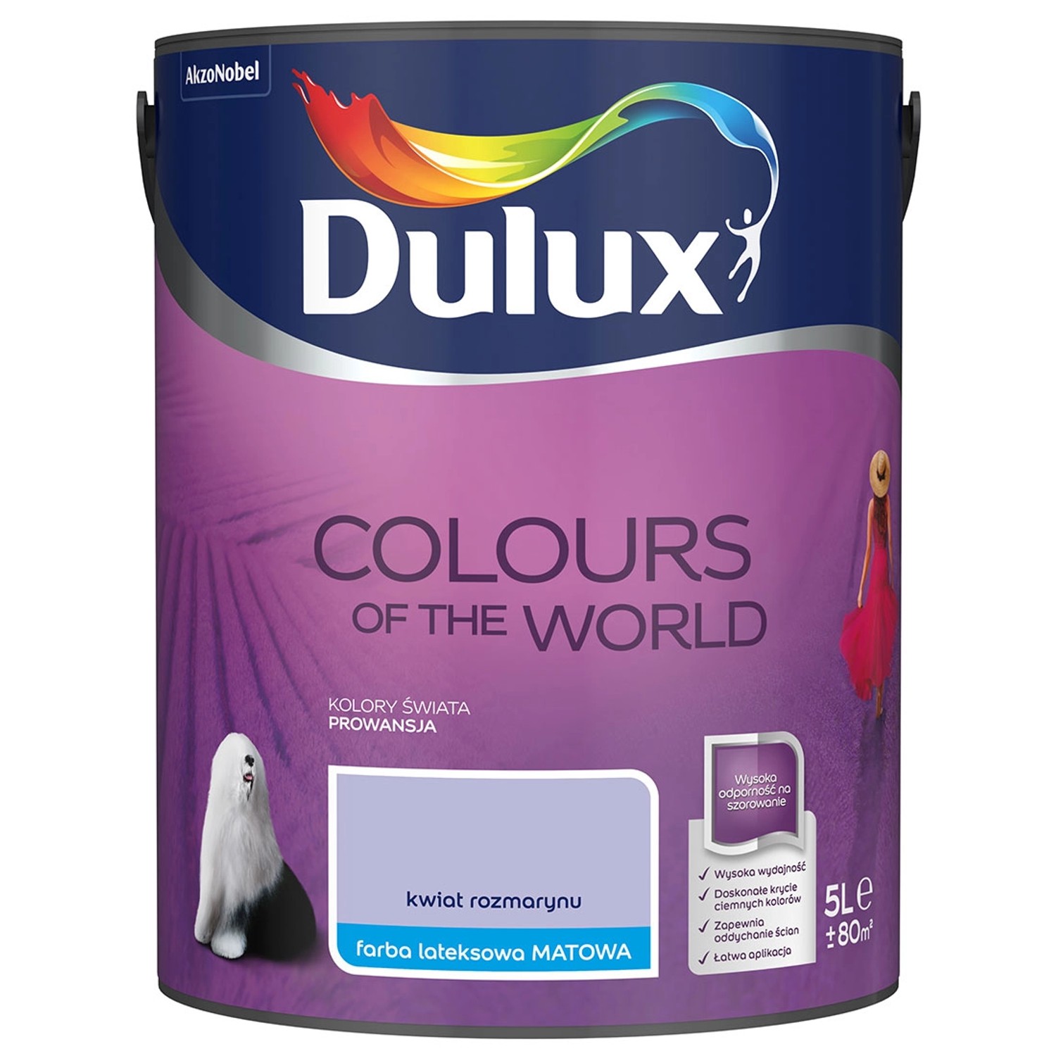 Farba Dulux Kolory Świata kwiat rozmarynu 5 l