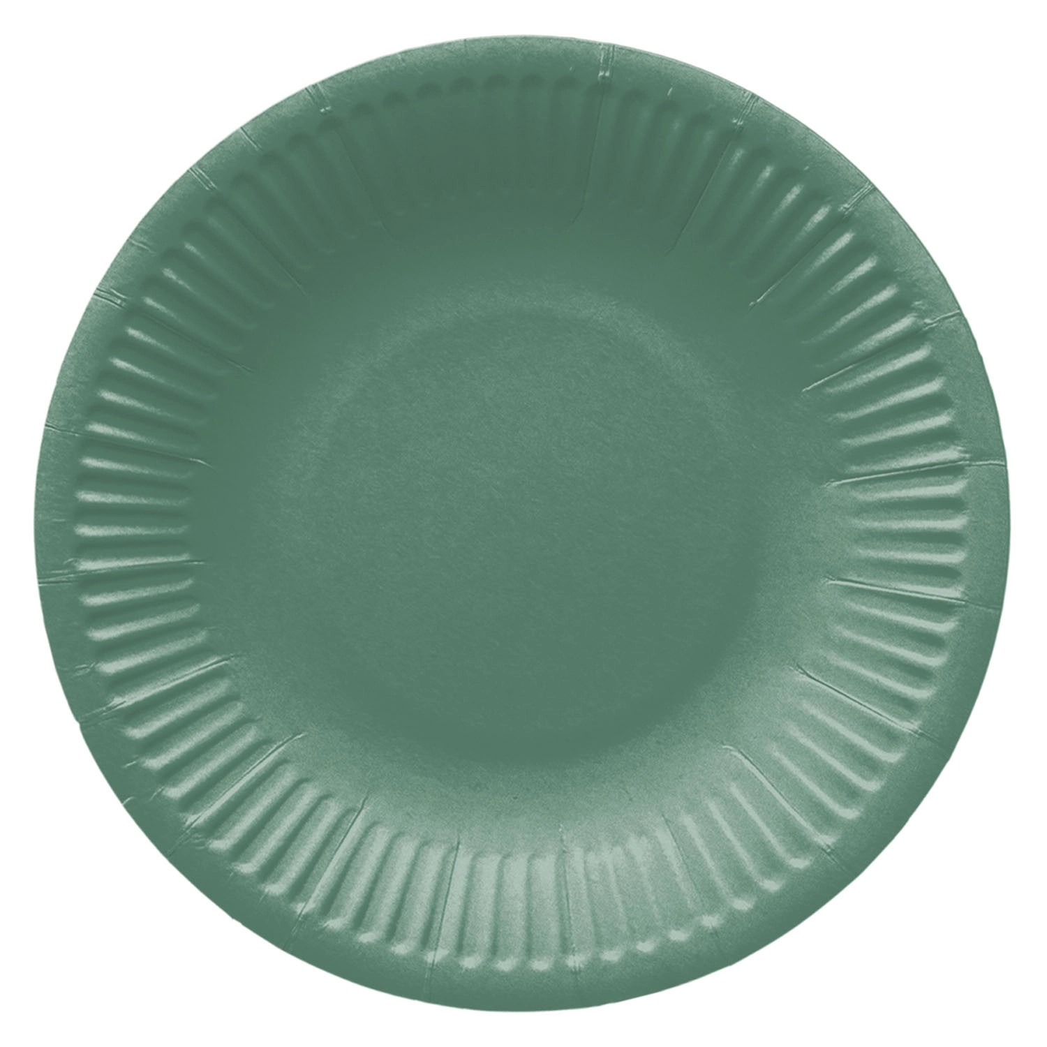 Talerze papierowe MONOCOLOR DARK GREEN - śr. 18 cm