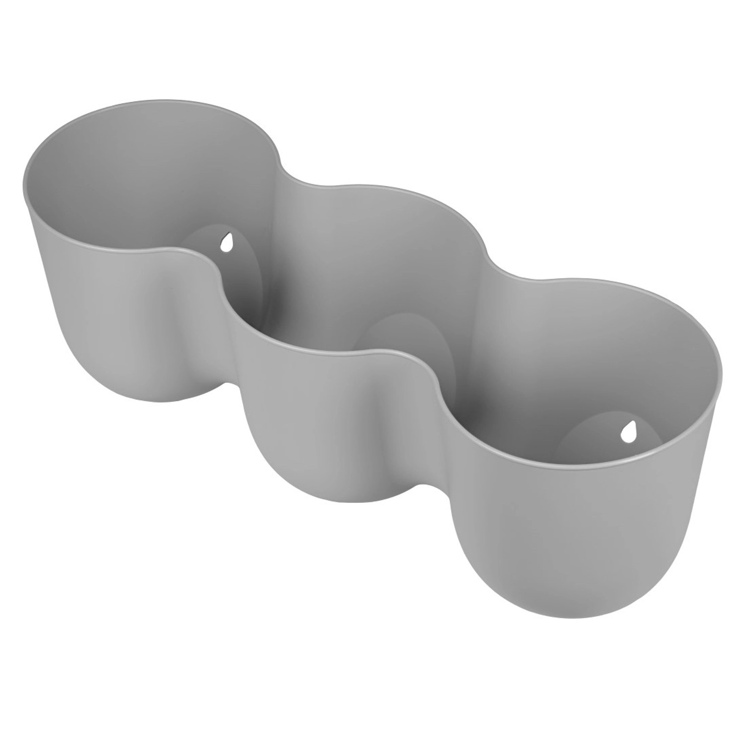 Osłonka Poppy trio jasnoszara - 43 x 14 x 15 cm