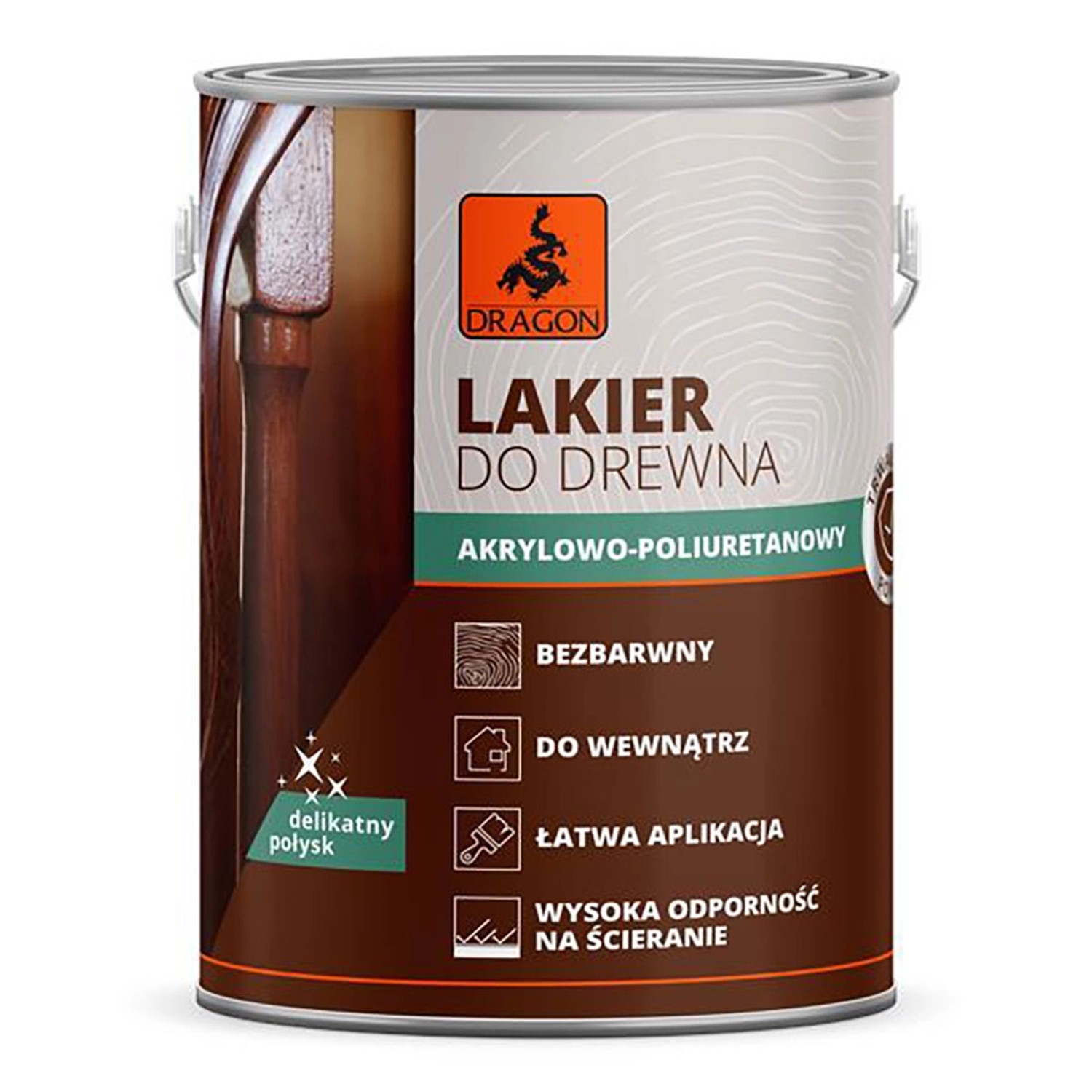 Dragon Lakier poliuretanowy do drewna 2,5L