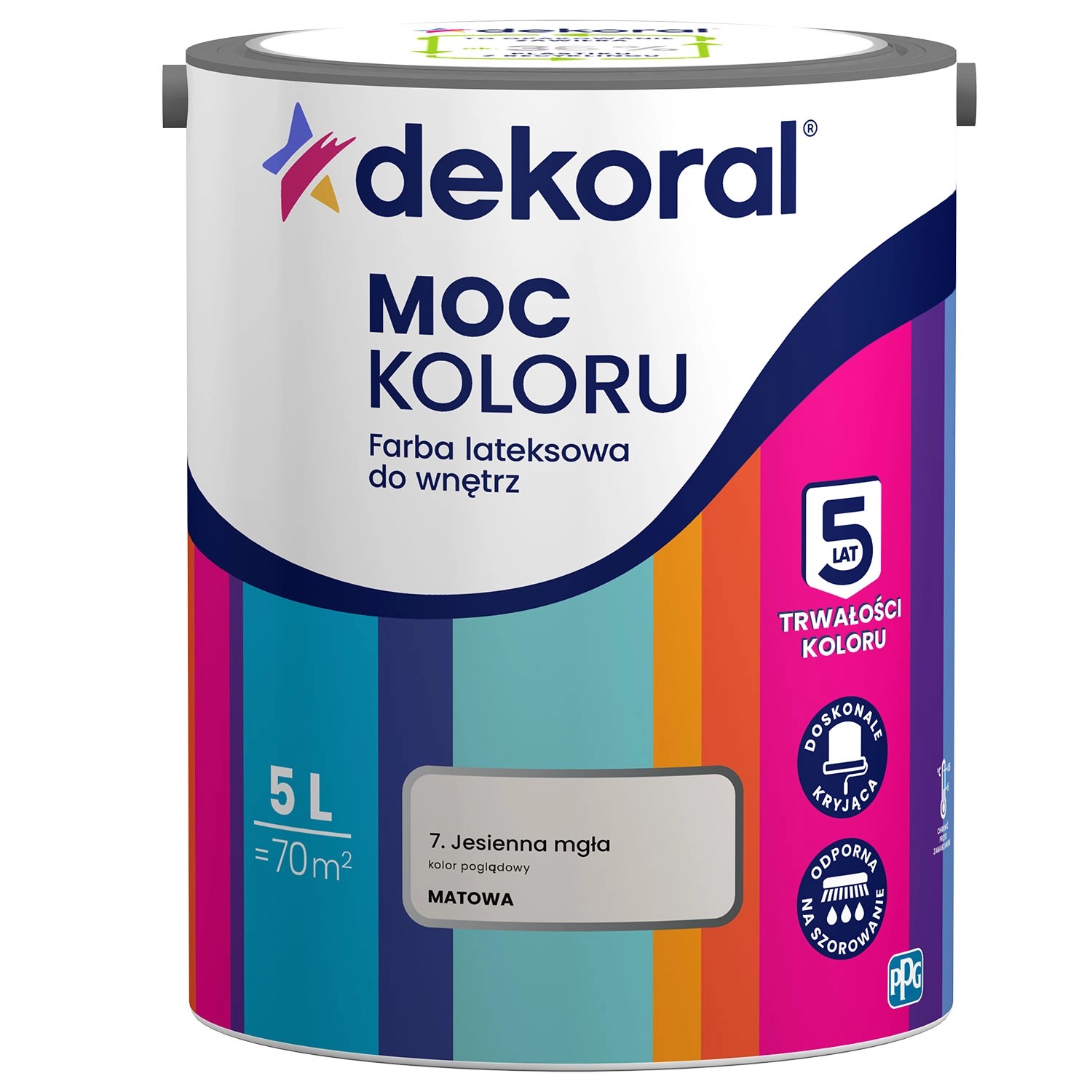 Farba Dekoral Moc Koloru jesienna mgła 5 l