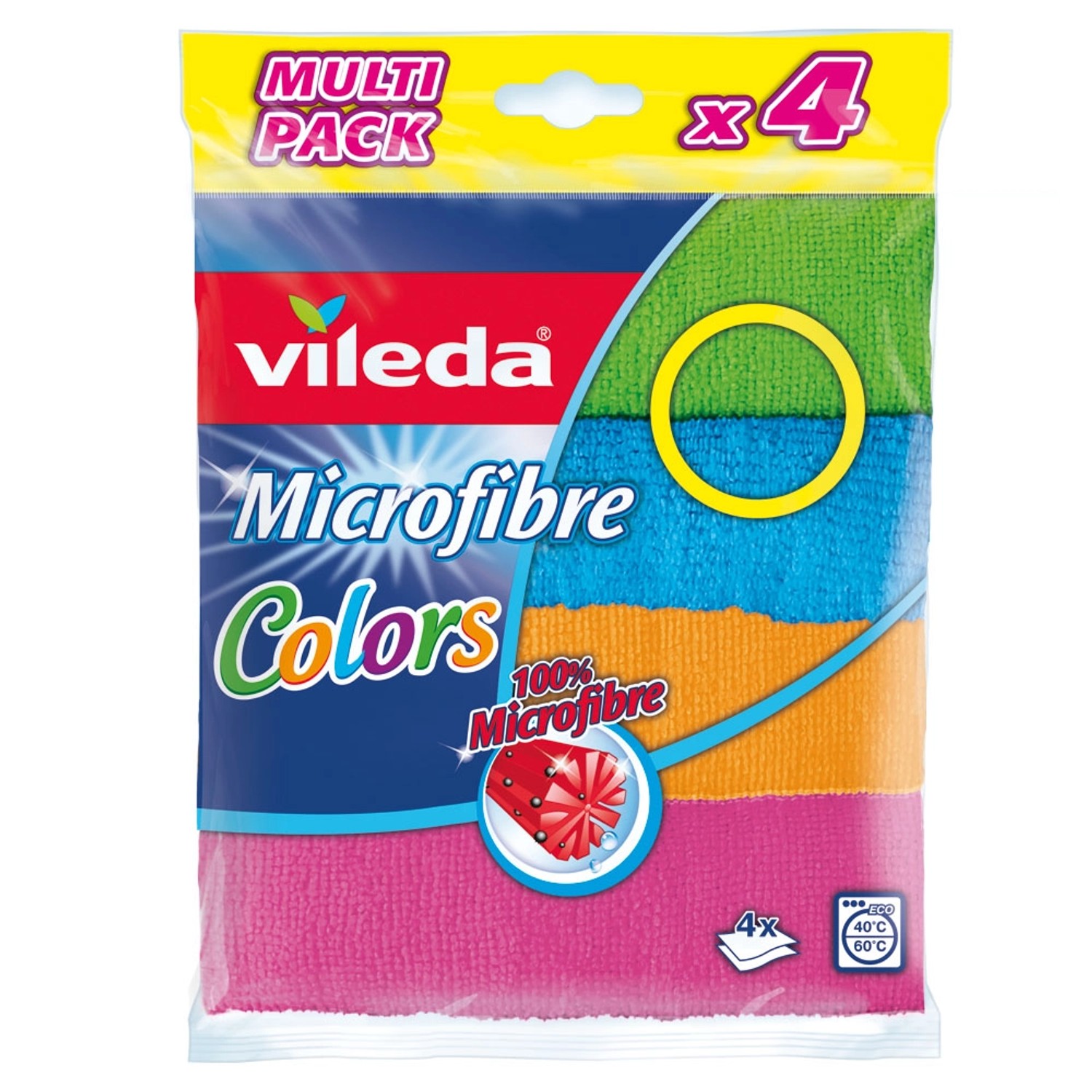 Vileda Ściereczki mikrofibra 4 sztuki