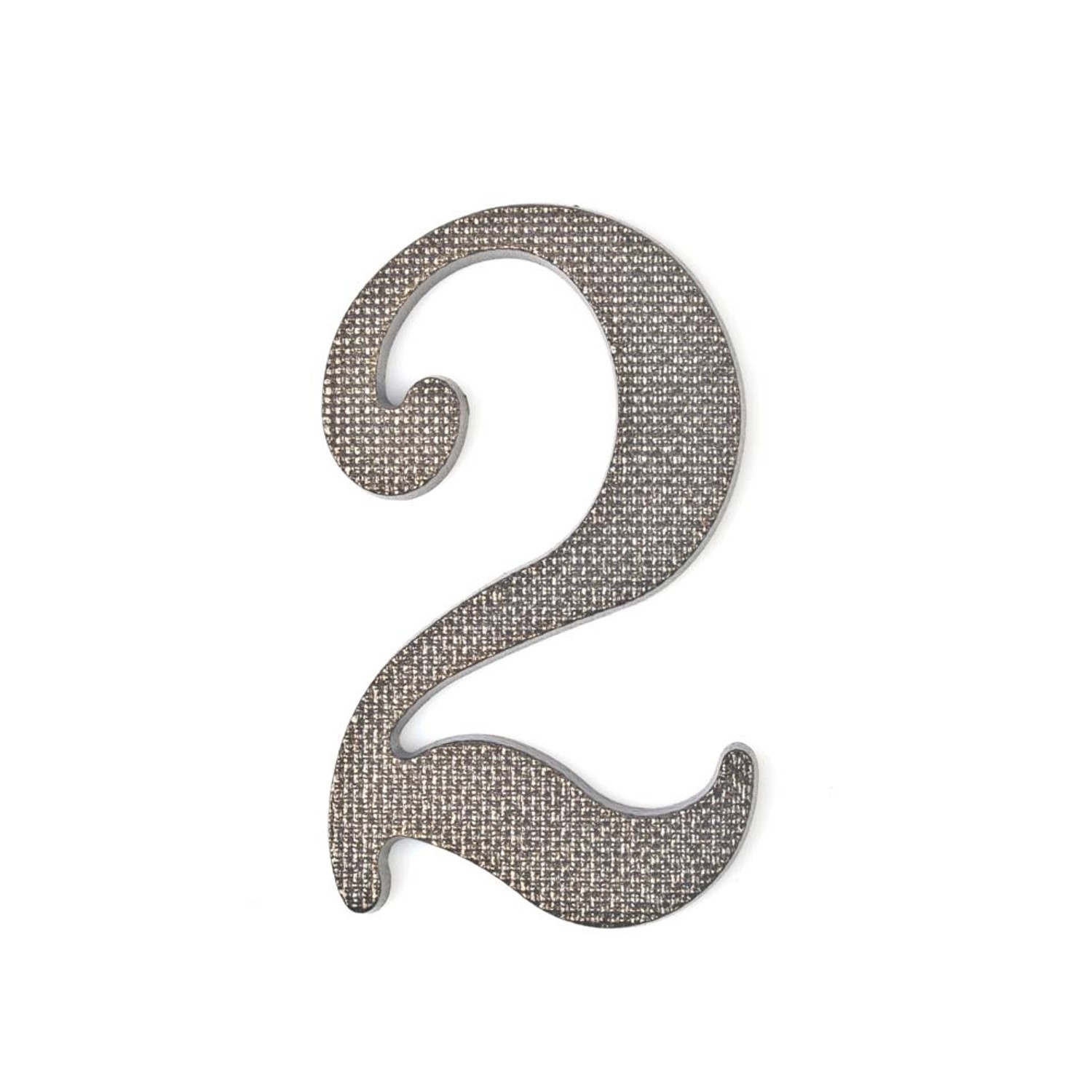 Sartpol Cyfra 2 aluminiowa 20 cm patyna