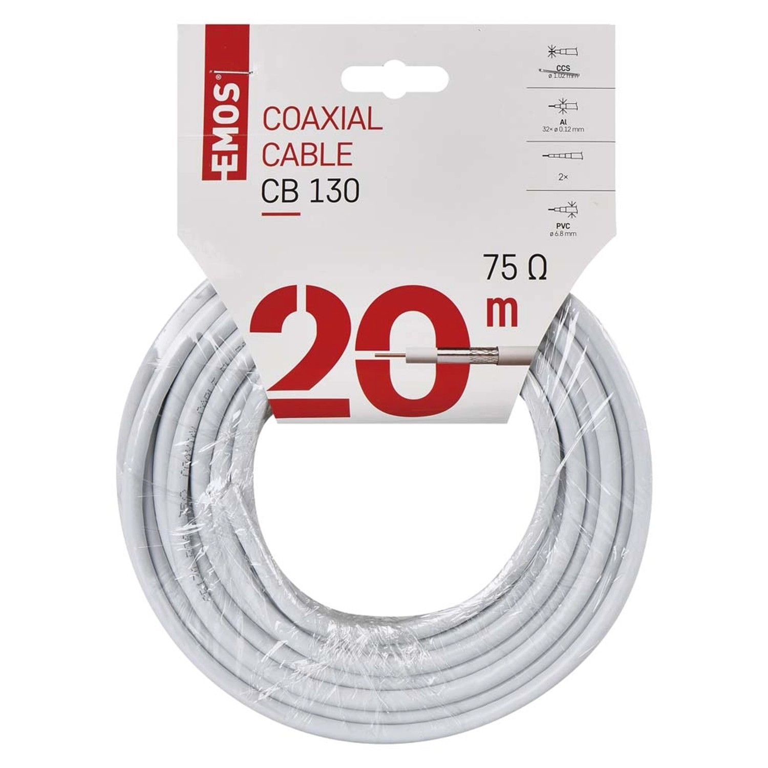 Kabel koncentryczny CB130 20 m