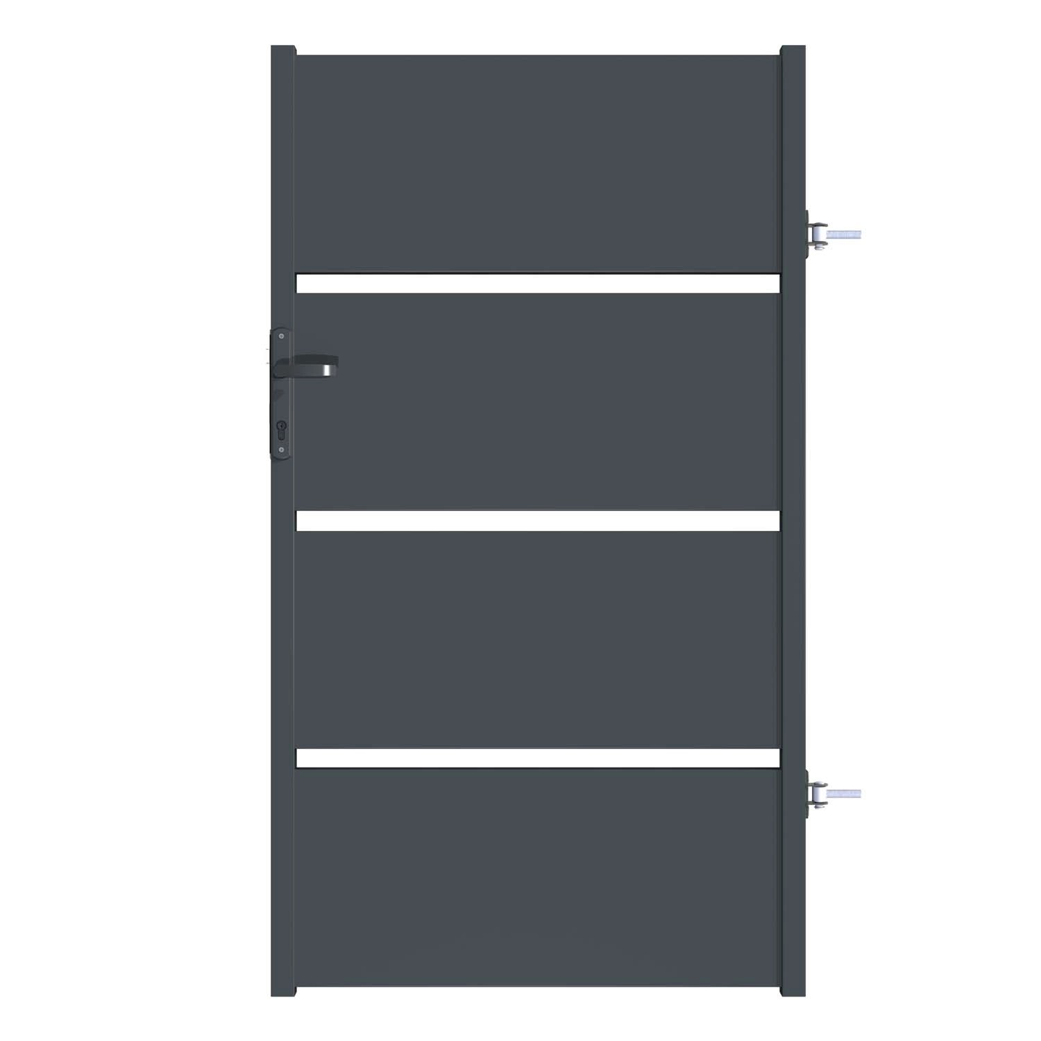 Furtka Aspre antracyt prawa - 90 x 160 cm