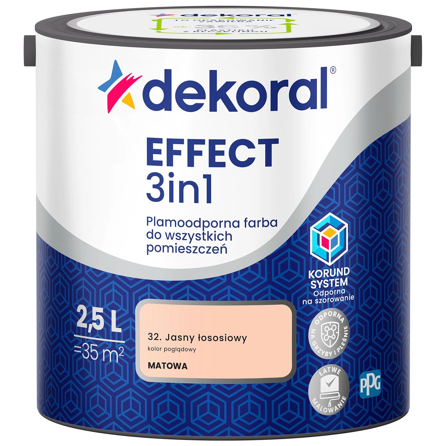 Farba Dekoral Effect 3w1 jasny łososiowy 2,5l