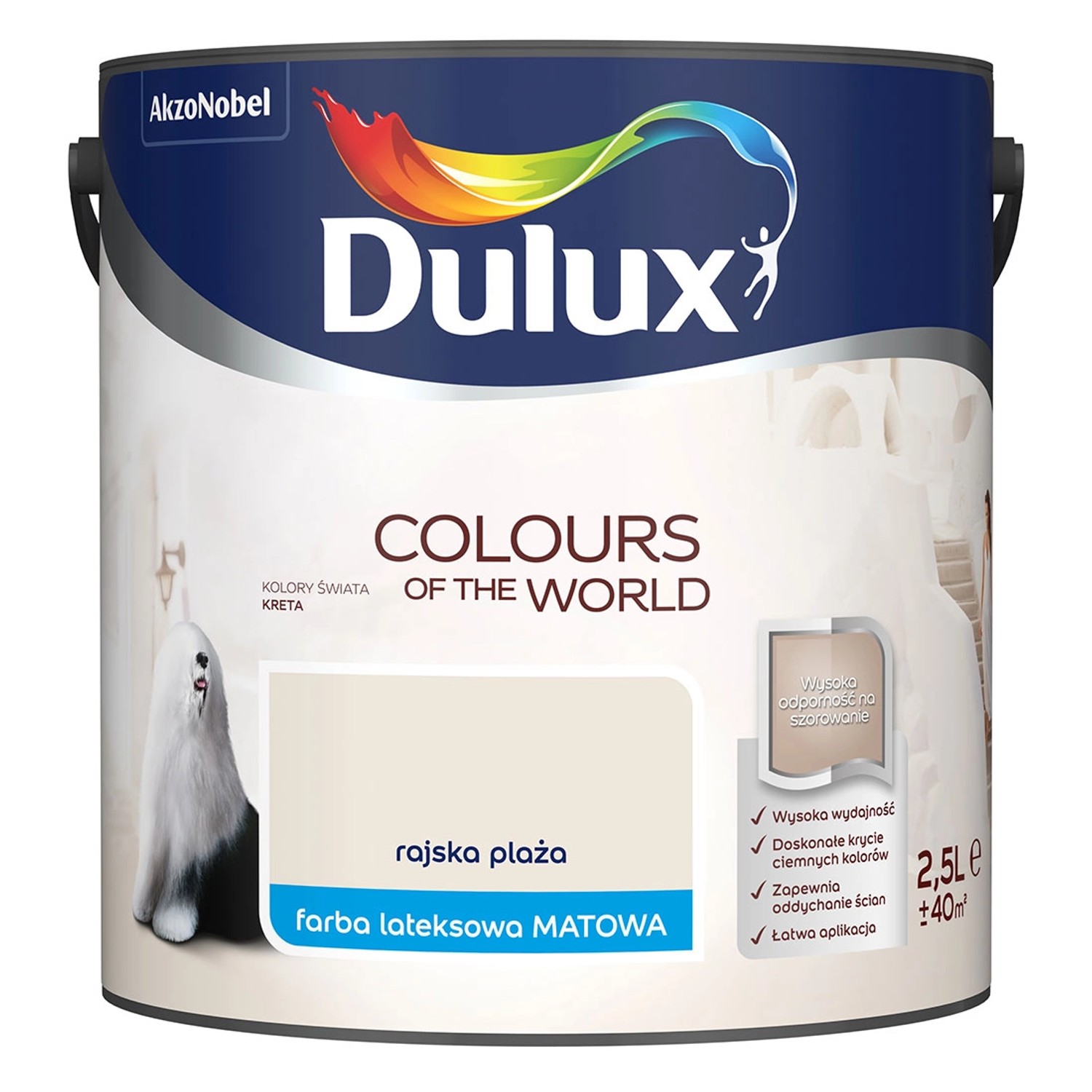 Farba Dulux Kolory Świata rajska plaża 2,5 l