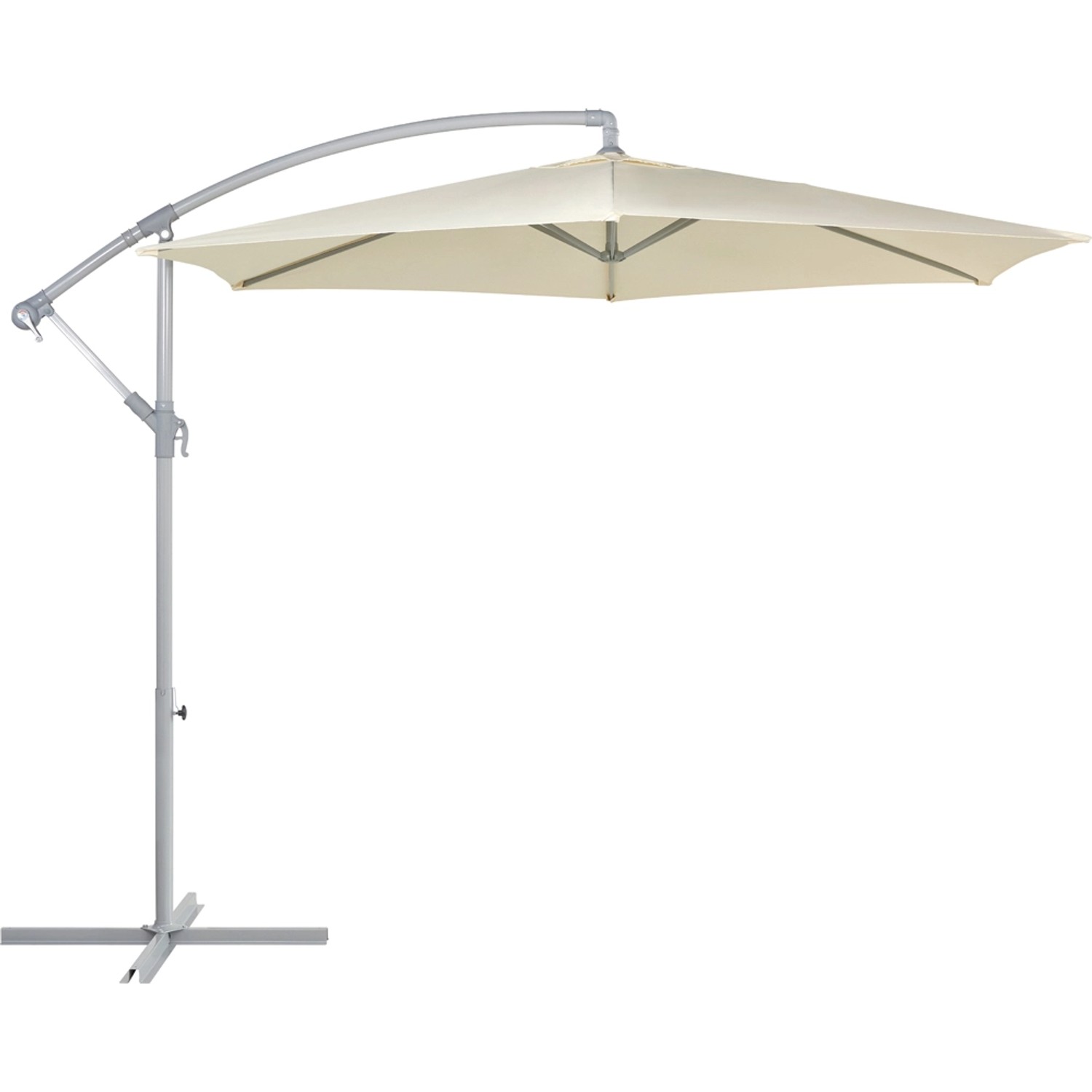 Parasol ogrodowy VALDOSTA beżowy - śr. 292 cm