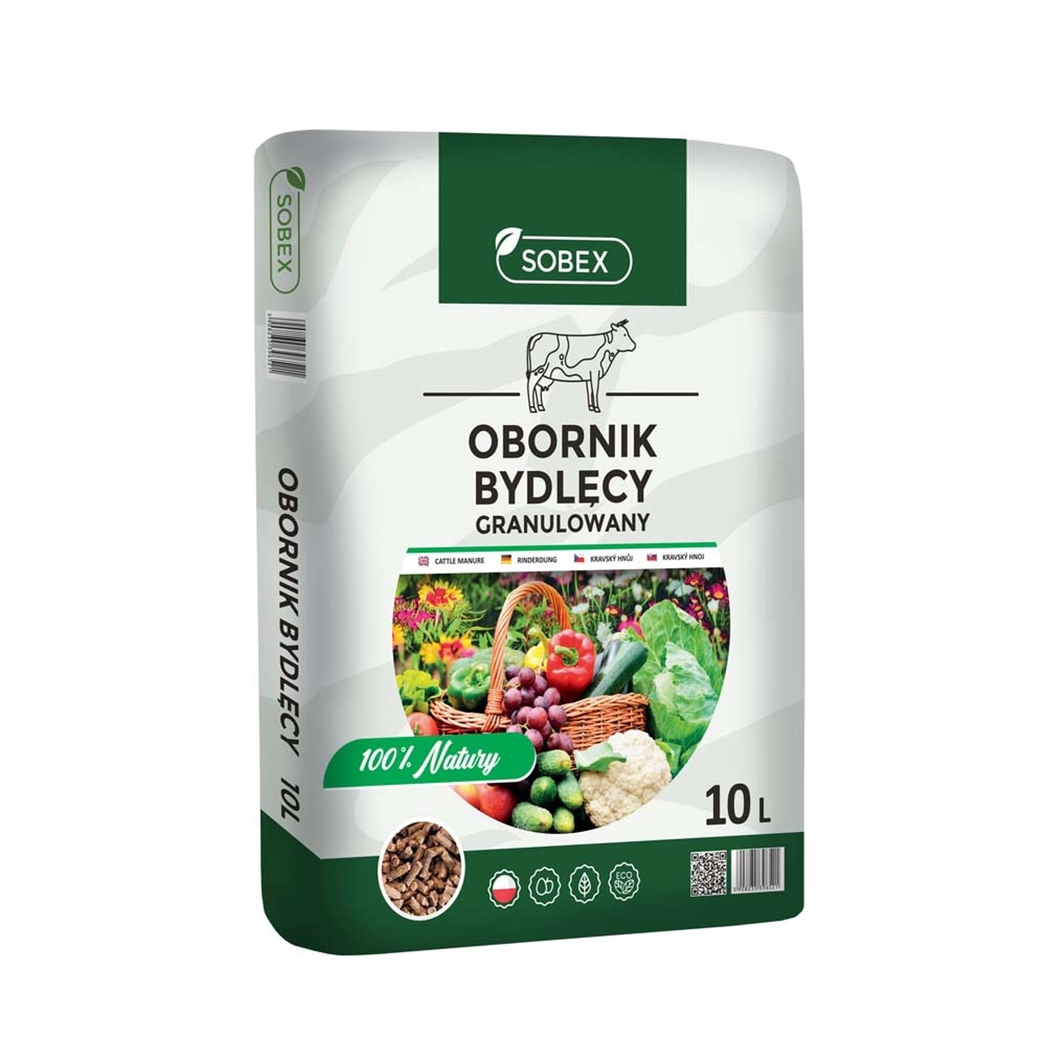Sobex Obornik bydlęcy granulowany 10 L.