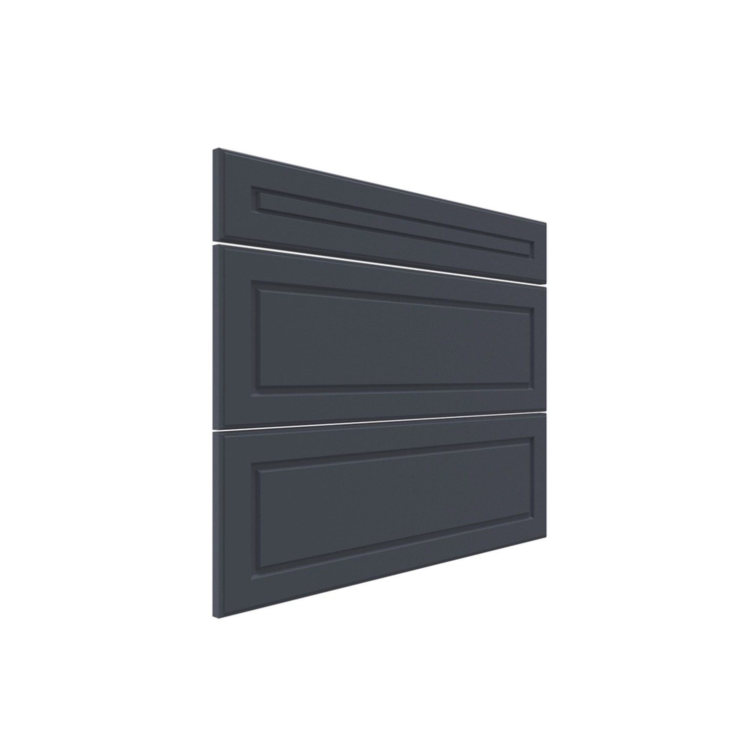 Trzy fronty do szafki z szufladami Modena 80 cm indigo mat