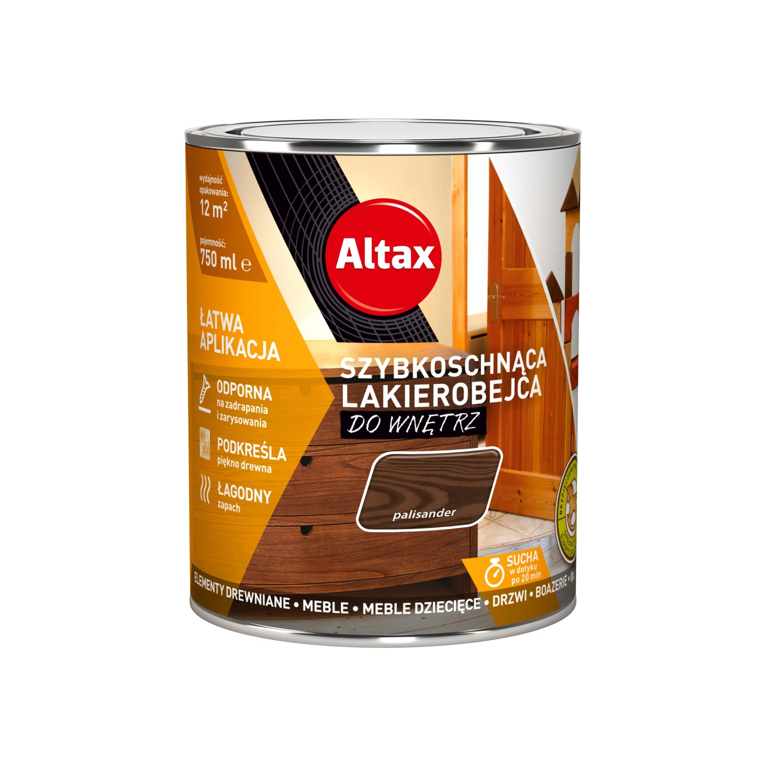 Altax Lakierobejca szybkoschnąca brąz 750 ml