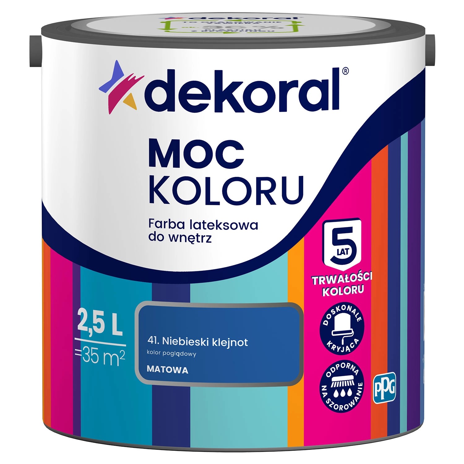 Farba Dekoral Moc Koloru niebieski klejnot 2,5 l