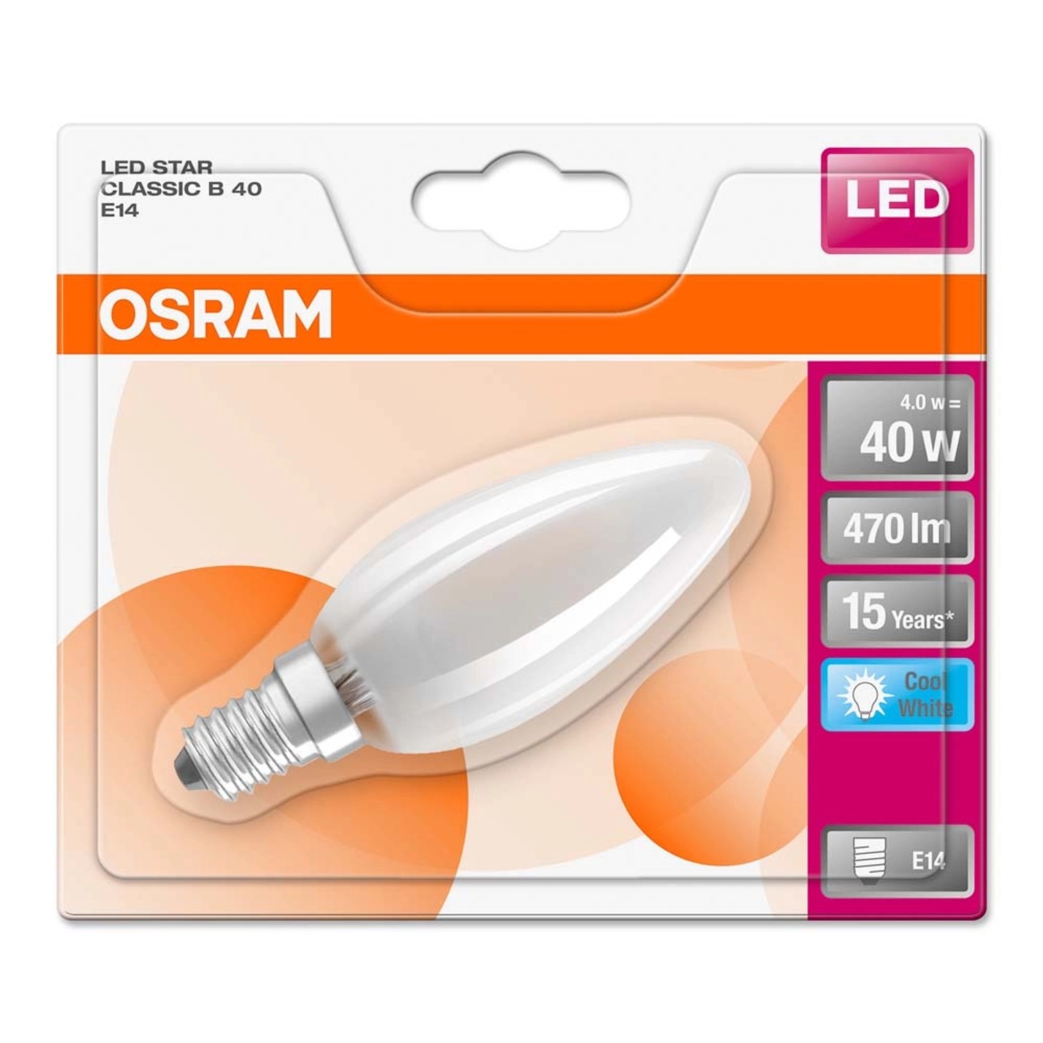 Żarówka LED STAR CLASSIC B40 4W E14 470 lm 4000K