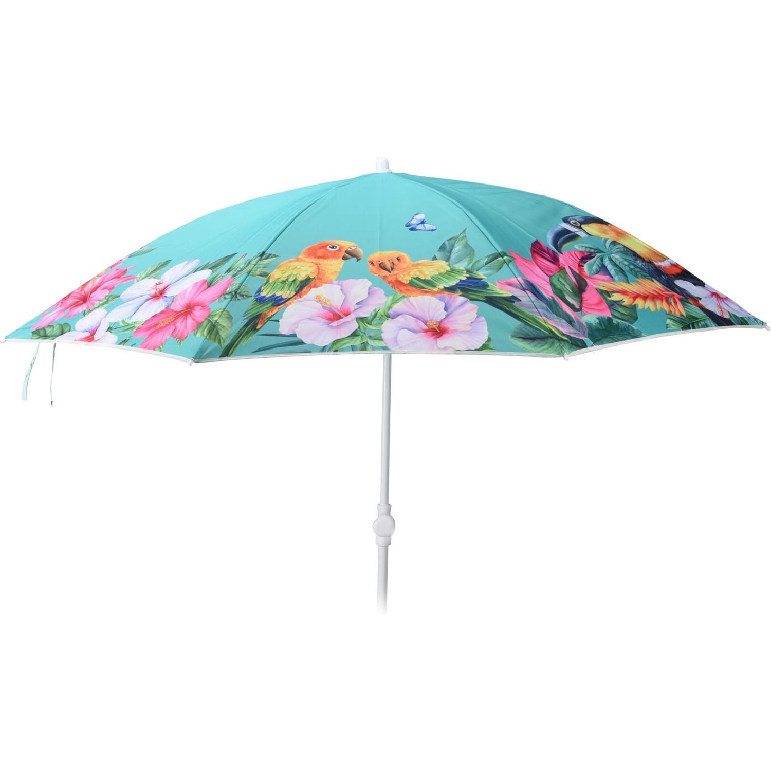 Parasol ogrodowy łamany PAPUGI, mix kolorów - śr. 180 cm