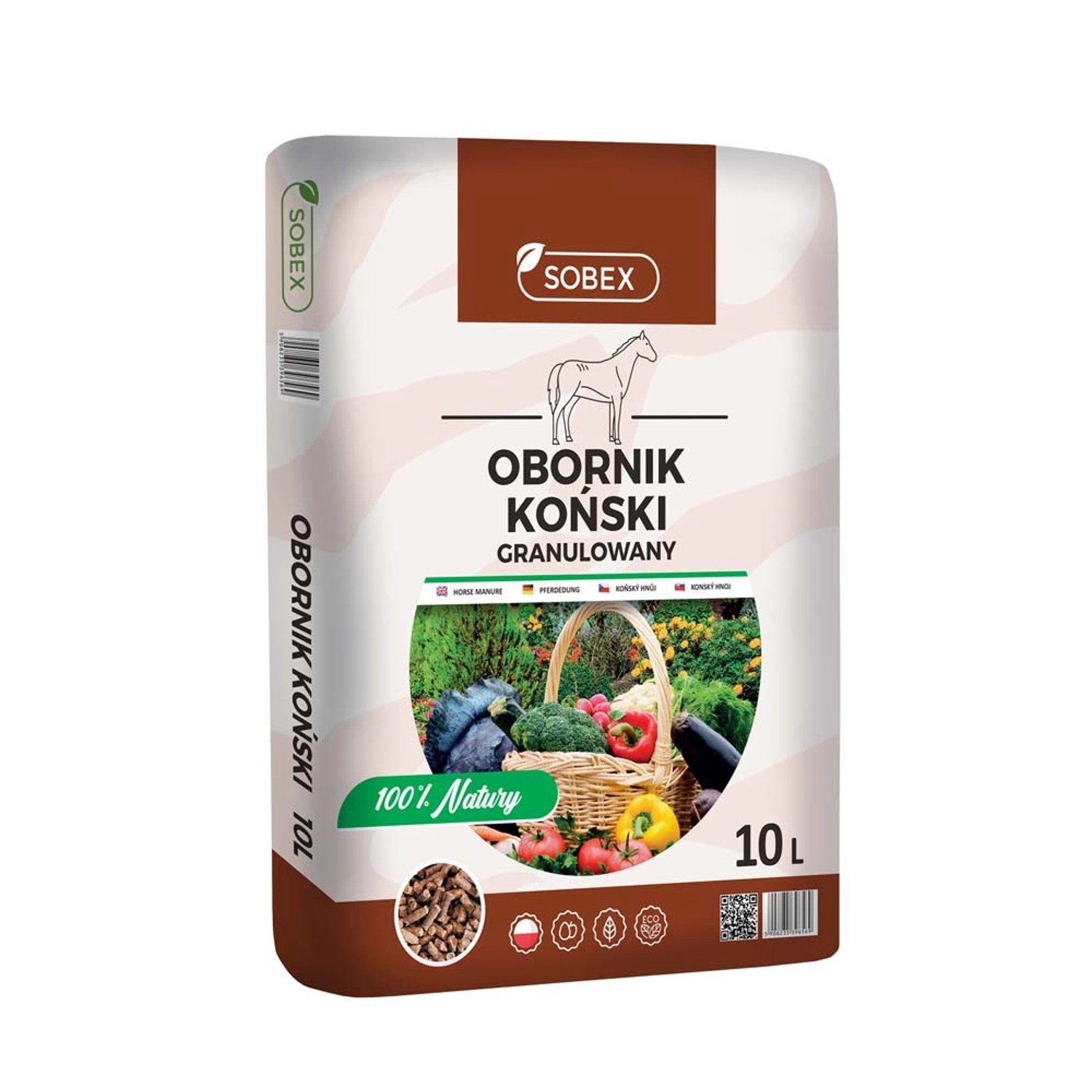Sobex Obornik koński granulowany 10 L.