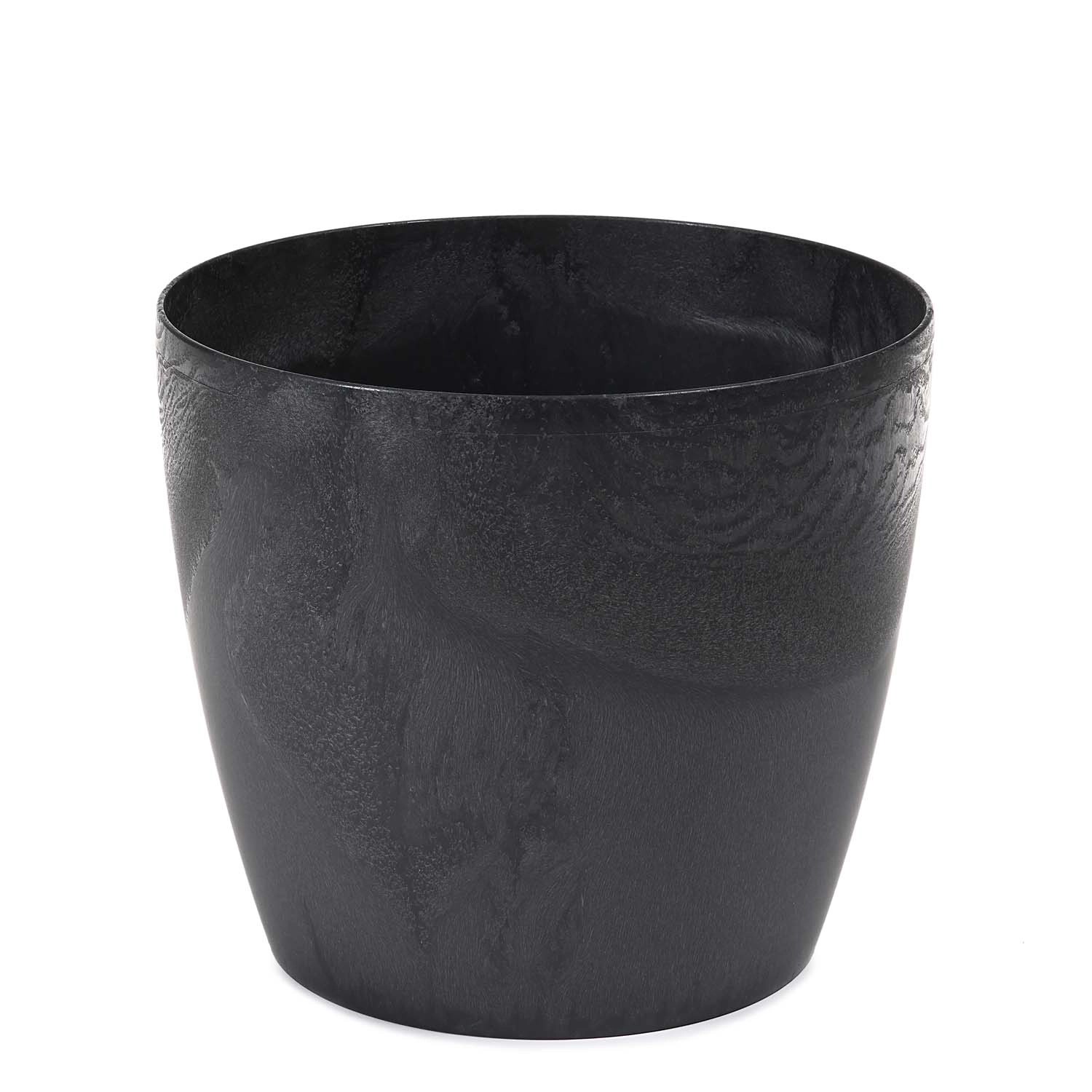 Osłonka Magnolia czarna beton recycled - 15,5 cm